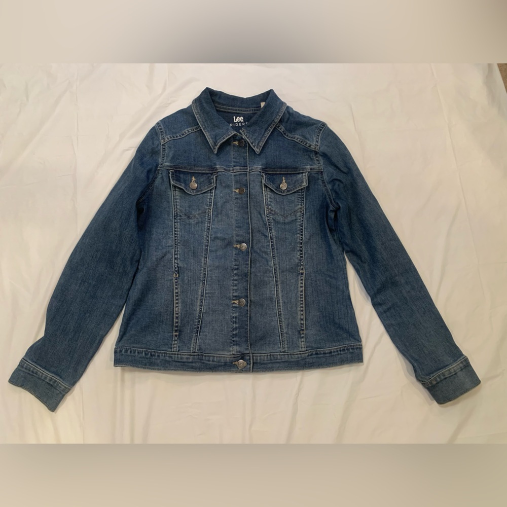 Lee Riders Medium Wash Soft Denim Jacket Size Large